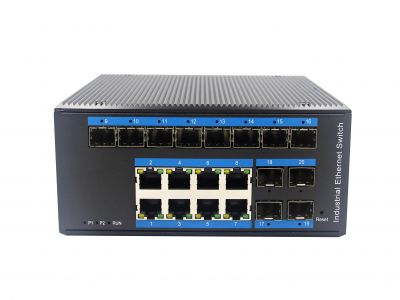 YH600-128BGS-SFP管理型工業交換機